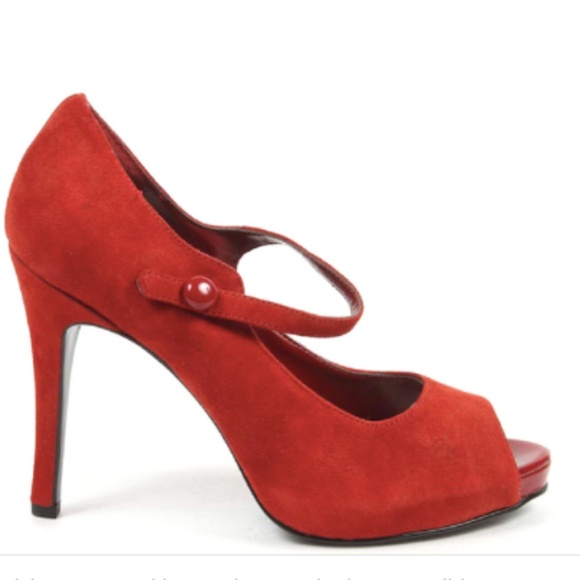 Nine West Shoes - Nine West NW Luminous Open Toe Suede Pumps Sz 7.5